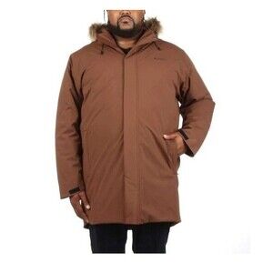 Moosejaw Down Parka Men's Hooded Fur Lined Mid-Length Snow Jacket Coat